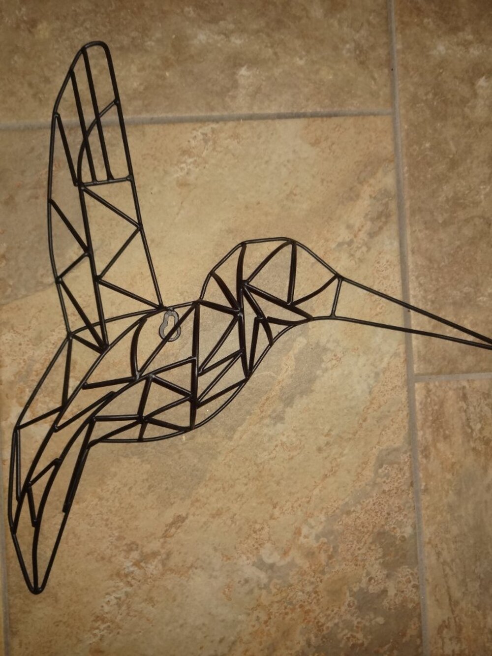 Flying Humming Bird Sculpture Wall/Hanging Decoration wire Metal Décor-Topiary?
